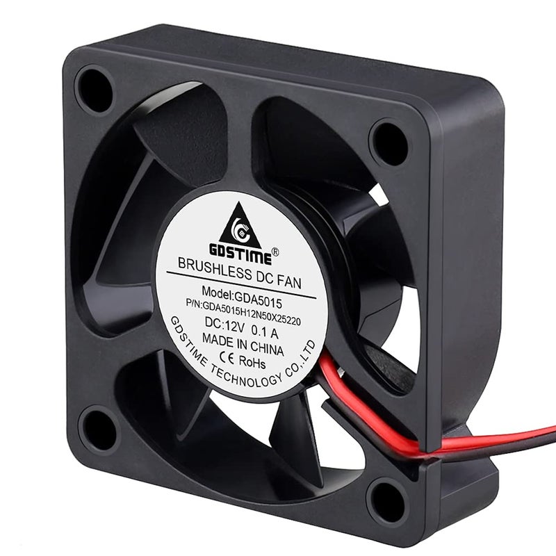 GDSTIME 5015 50mm x 50mm x 15mm 12V Dc Brushless Cooling Fan (2Pack) - Image 5